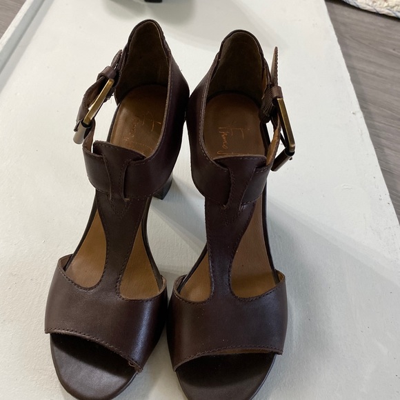 Vintage Italian Design Leather Heels Franco Sarto Women's heels - Picture 5 of 8